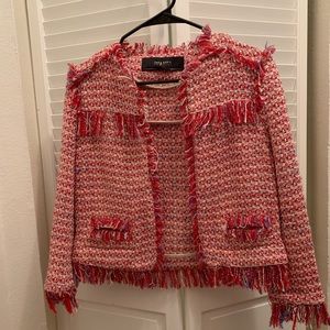 Zara tweed jacket. XS